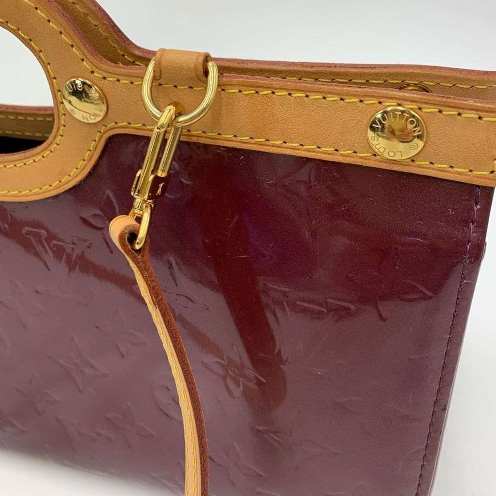 Auth Louis Vuitton Amarante LV Monogram Vernis Leather Roxbury Drive 2way Tote - Picture 3 of 16